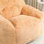 Compression Large Velvet Fabric Heart-Shaped Bean Bag Chair-2141785748