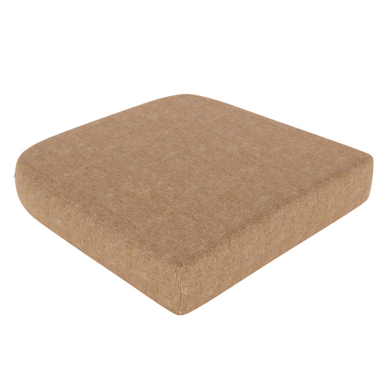 Sunbrella® Outdoor 3.50'' Dining Chair Seat Cushion, Canvas Heather Beige Sunbrella® Canvas