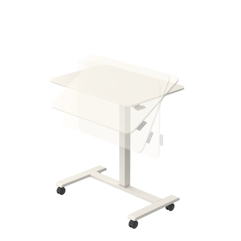  Anydesk Fold Mobile Sit Standing Desk, Portable With Lockable Wheels, Foldable Stand Desk, Rolling Computer Workstations, Used For Home, Couch Side Table, Bedside Table Used In Bed Room Kitchen (coral)