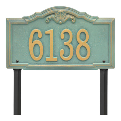 Gatewood Personalized Standard 1-Line Lawn Address Sign