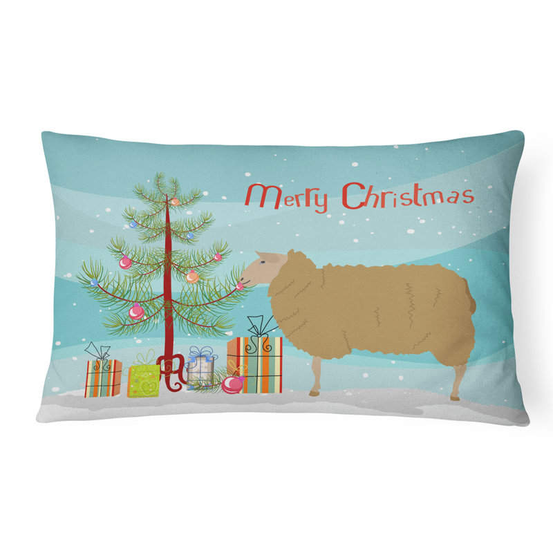  Coussin décoratif intérieur / extérieur East Friesian Sheep Christmas