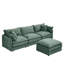 Canapé modulaire personnalisable en L Chenille
