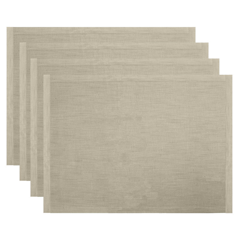 Napperon en coton 19 po Suncica, Taupe