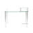 Doynton Glass Aluminium Computer Desk-1631421087