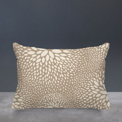 Bavaria Floral Spun Polyester Outdoor Throw Pillow