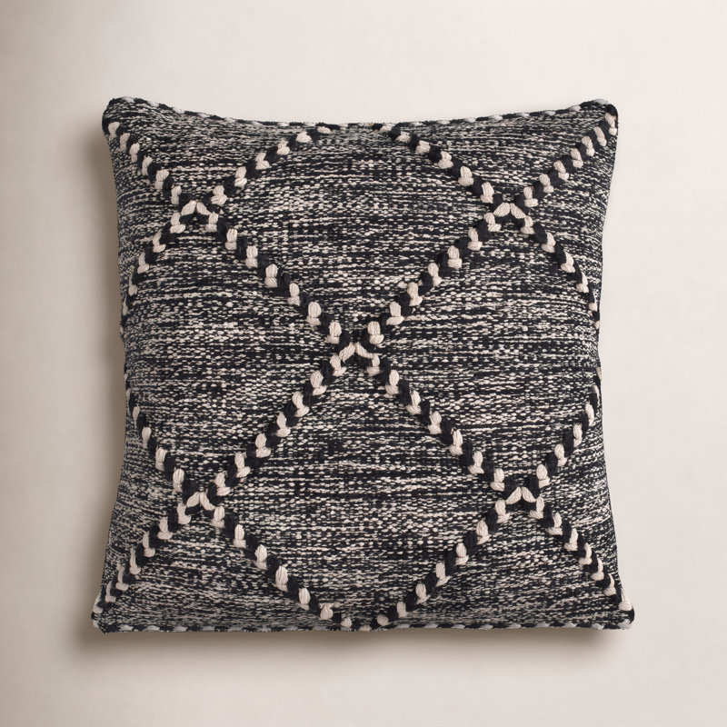Housse de coussin en coton Damali, 18 po x 18 po