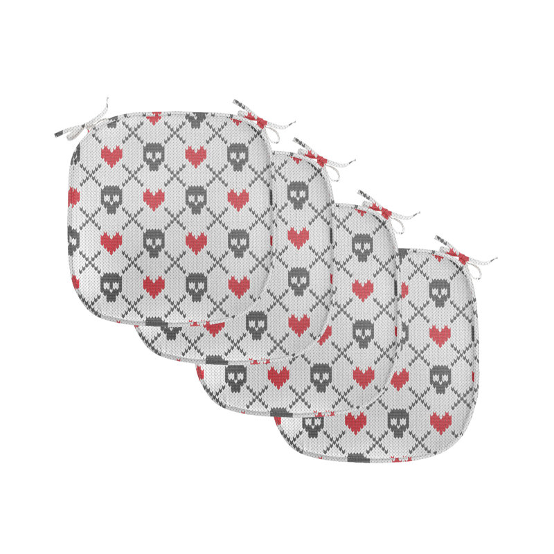 Coussin de siège Skulls and Hearts