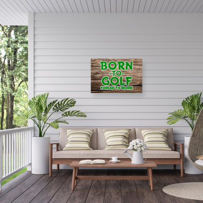 Toile d'extérieur Marcus Jules Born To Golf