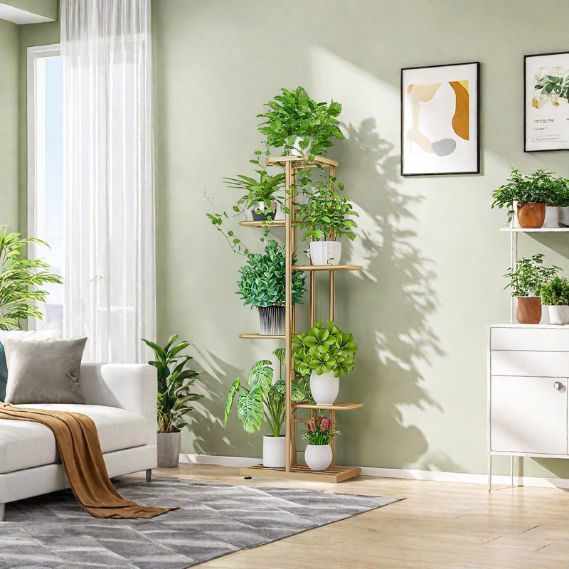 Plant Stand, Gold
