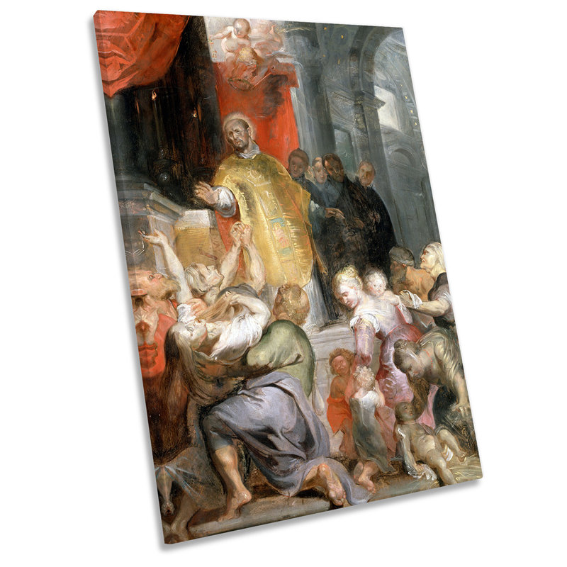 X7487 Rubens Miracles Of Saint Ignatius Loyola - Wrapped Canvas Painting, 45.7cm H x 30.5cm W x 2cm D