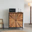 Storage Cabinet 2 Door 36" x 31" Natural Reclaimed Wood Doors