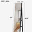 Armoire à bijoux pivotante à 360 ° avec miroir pleine longueur, organisateur d'armoire à bijoux sur pied pivotant à 360 °, armoire de rangement verrouillable, miroir intérieur éclairé, noir-637483797