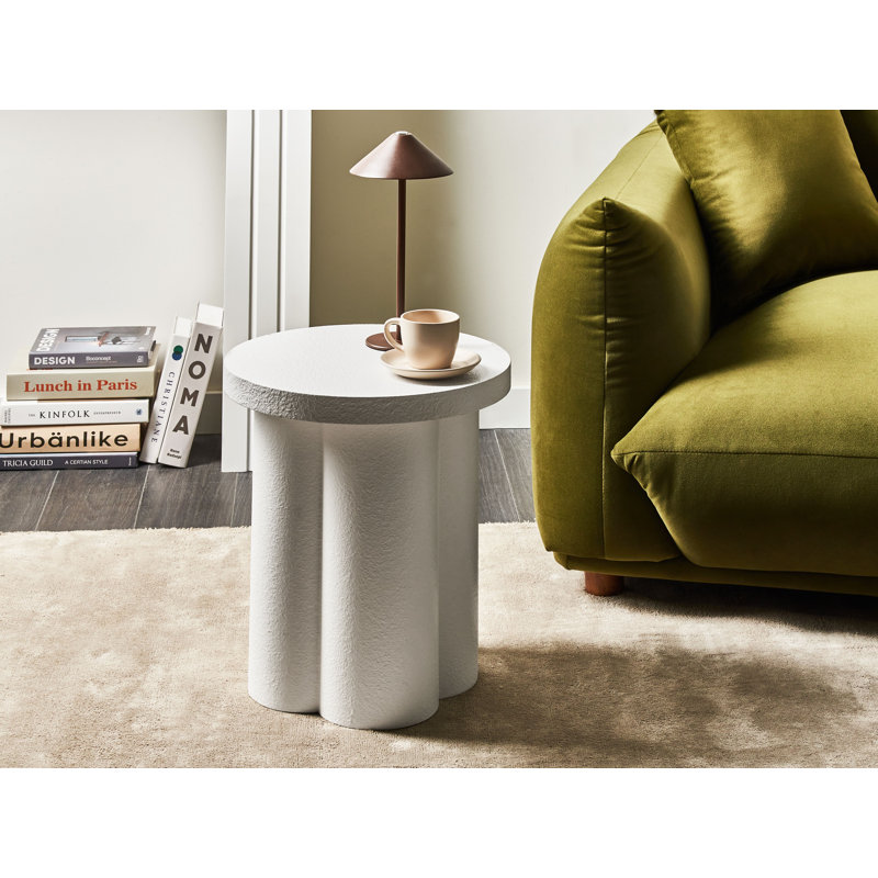 ADEL White Side Table 