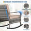 Assemblage simple - Livré avec des instructions claires et toute la quincaillerie; vous vous bercerez en un rien de temps. Chaise: 35 po x 22,4 po x 31,9 po, table: 19,7 po x 19,7 po x 20,5 po.-129546552