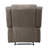 Modern Living Room Furniture 1Pc Power Reclining Chair Brown Chenille Upholstery Plush Seating Solid Wood Frame