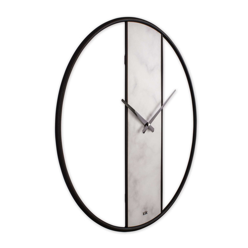 Elegant Decorative Metal Wall Clock, 24.4 x 24.4 inches | 95% Steel / 5% MDF, Silent Sweep Movement | Modern White Design for Home Décor & Office Spaces | Perfect Timepiece for Style & Functionality