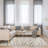 Winsor Harar Modern Zebra Striped Gray/Cream Indoor Area Rug-92463455