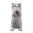Cat Kitten Statue Praying-Gray-116323234