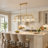 Barela 5 - Light 47"W Large Kitchen Island Linear Pendant UL Certified