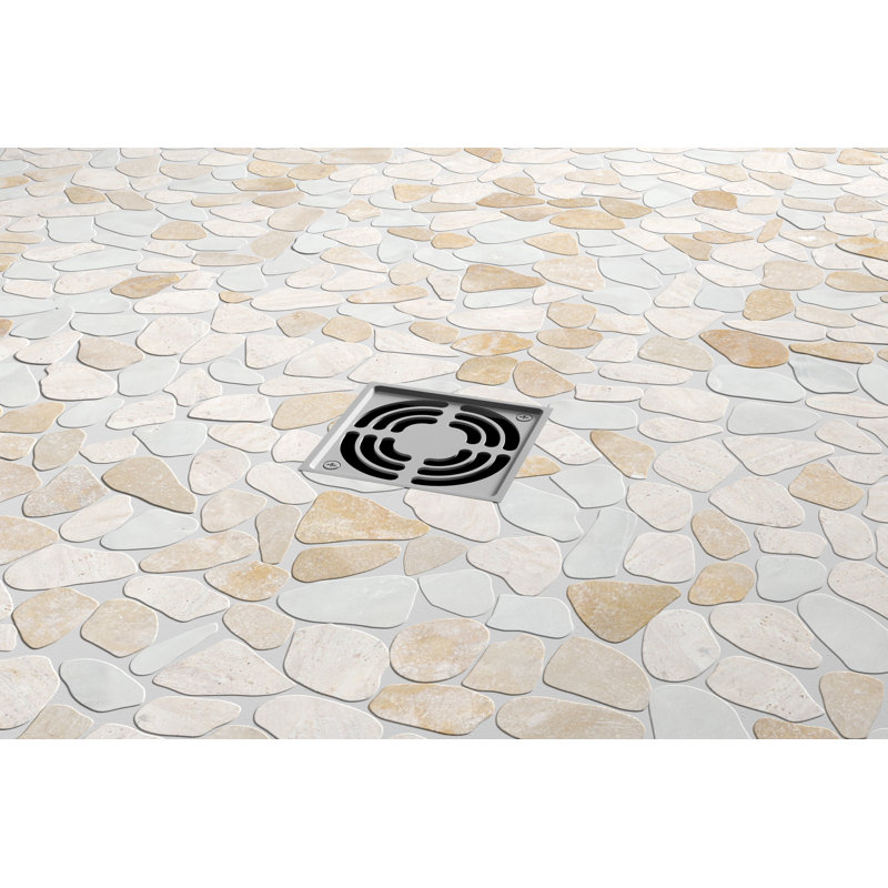 Cultura Beige 12 in. x 12 in. Honed Pebbles Floor and Wall Tile (10.0 sq. ft./Case), Summer