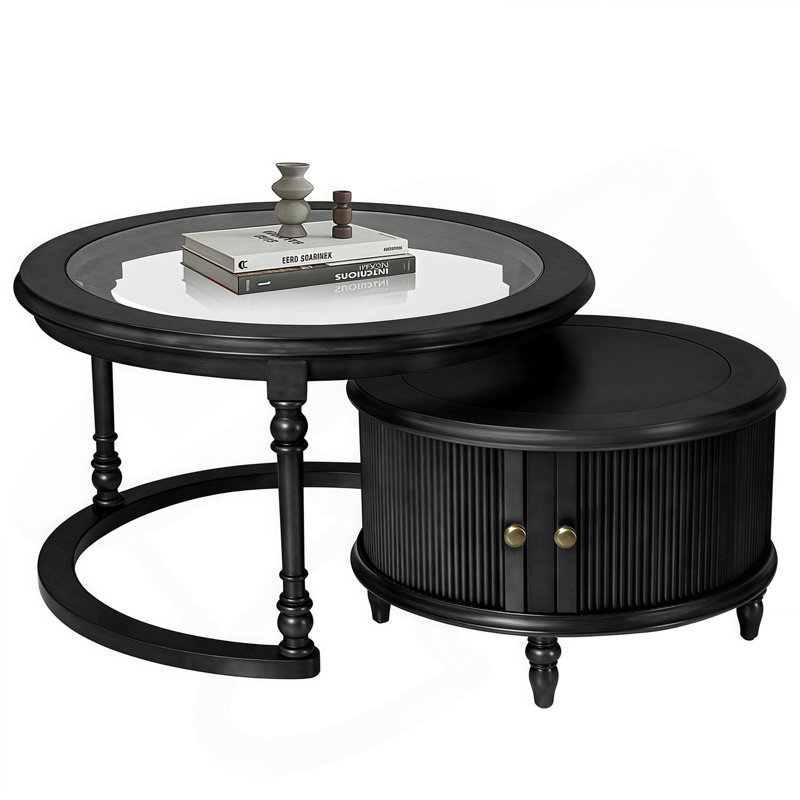 Ensemble de tables basses Modern Modern, Noir