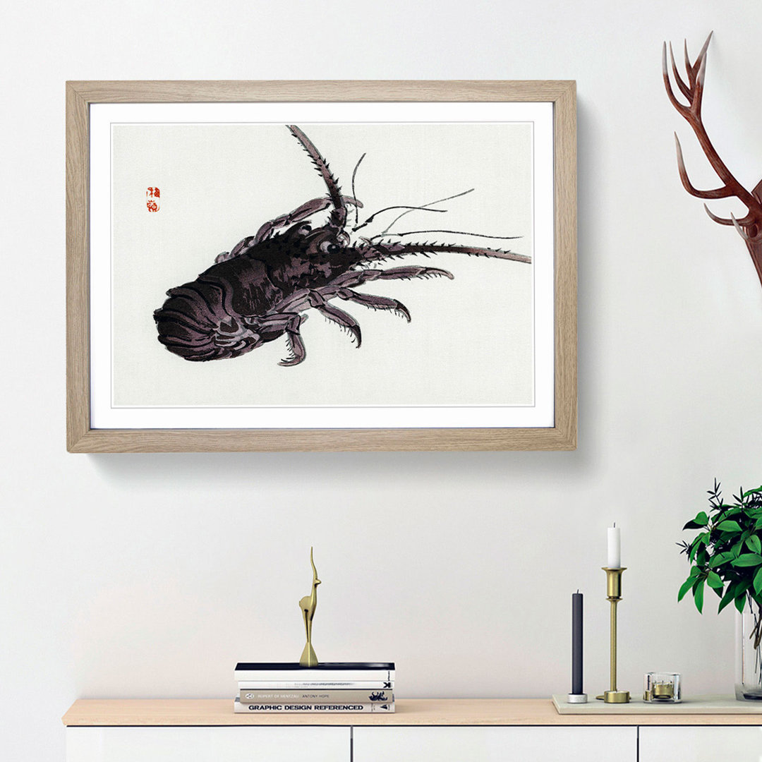 Crayfish by Kono Bairei - Picture Frame Painting Print