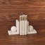 Alabaster Ball Non-skid Bookends