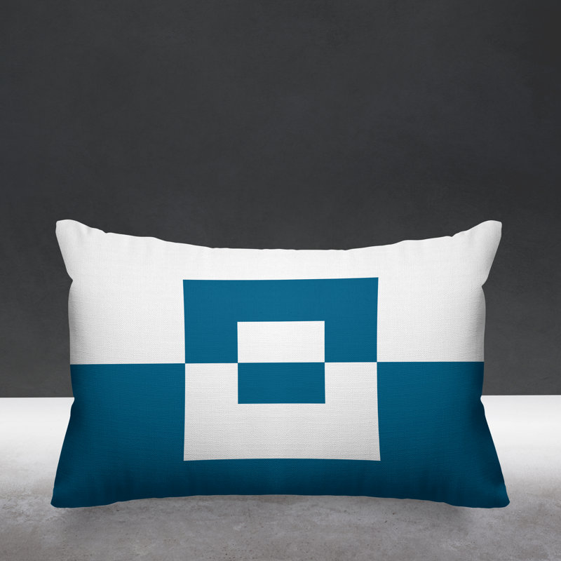 Coussin lombaire intérieur / extérieur Luella, Turquoise