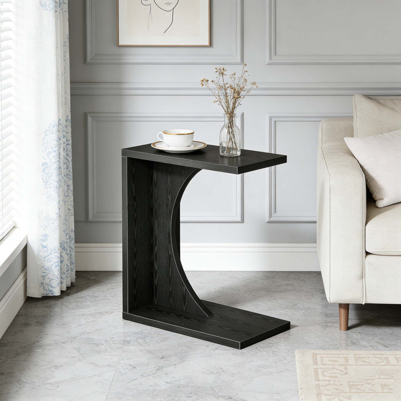 C-Shaped Sofa Side Table Couch Table