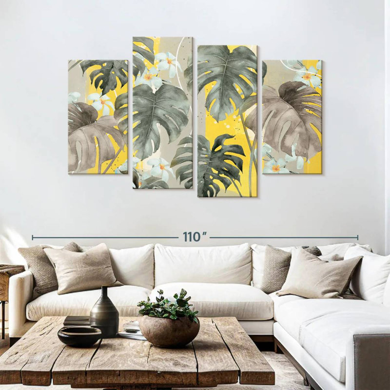 Harnek Monstera Design, 54" H x 84" W