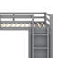 Lit mezzanine polyvalent avec tiroirs de rangement intégrés, bureau de travail spacieux et armoire de style armoire-114355538-114355537