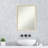 Closed Corner Frame Flat Wall Mirror