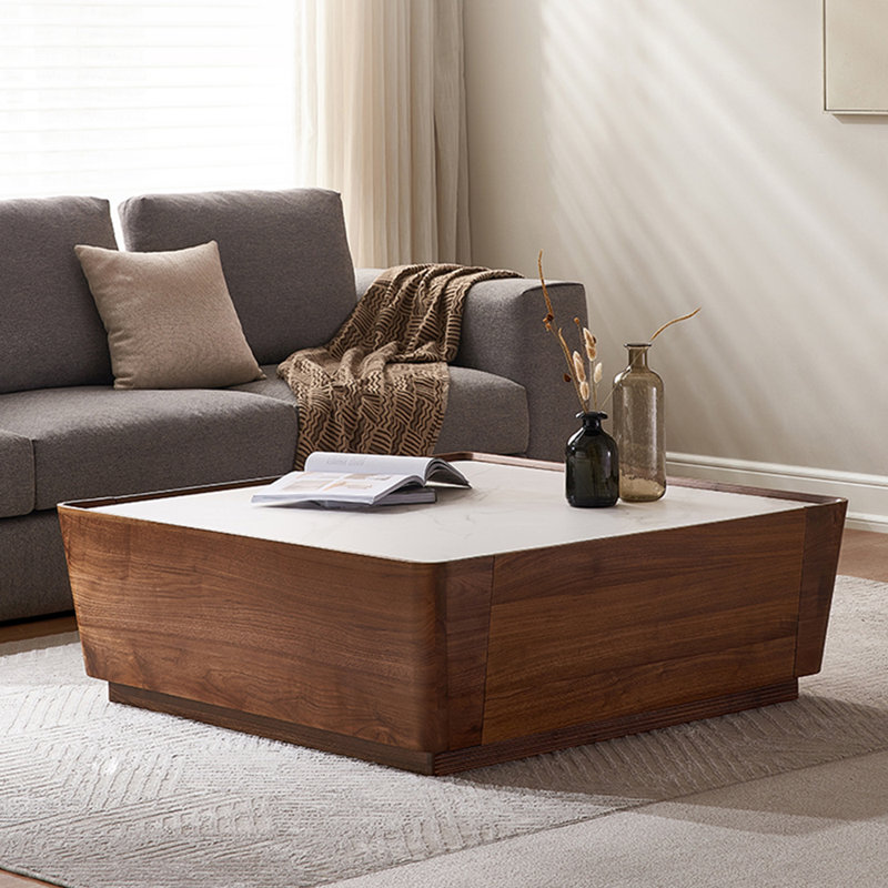 Table basse Minimalist, H 12,6 po x L 31,5 po x l 31,5 po