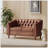 PU Leather 2-Seater Loveseat Sofa-1248362608