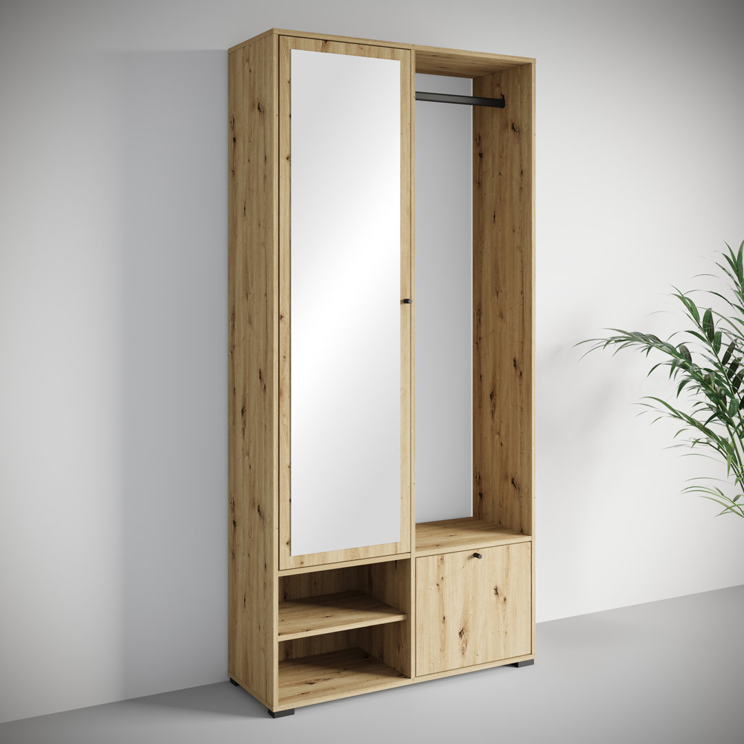 Hall Tree 90cm Wide with Shoe Storage