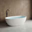 Baignoire de trempage autoportante à surface solide 67 po. X 30,71 po.