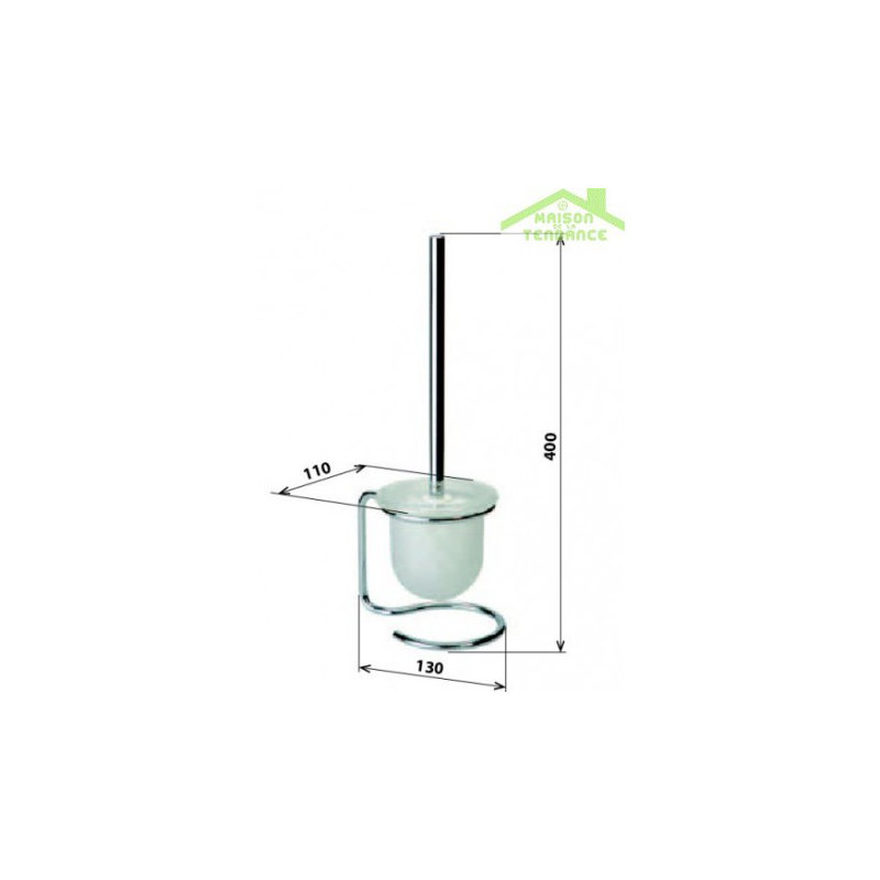 Neo Free-Standing Toilet Brush, Silver Grey