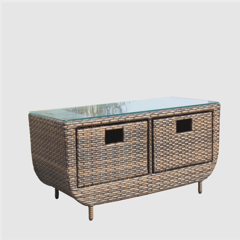 Table basse avec verre trempé