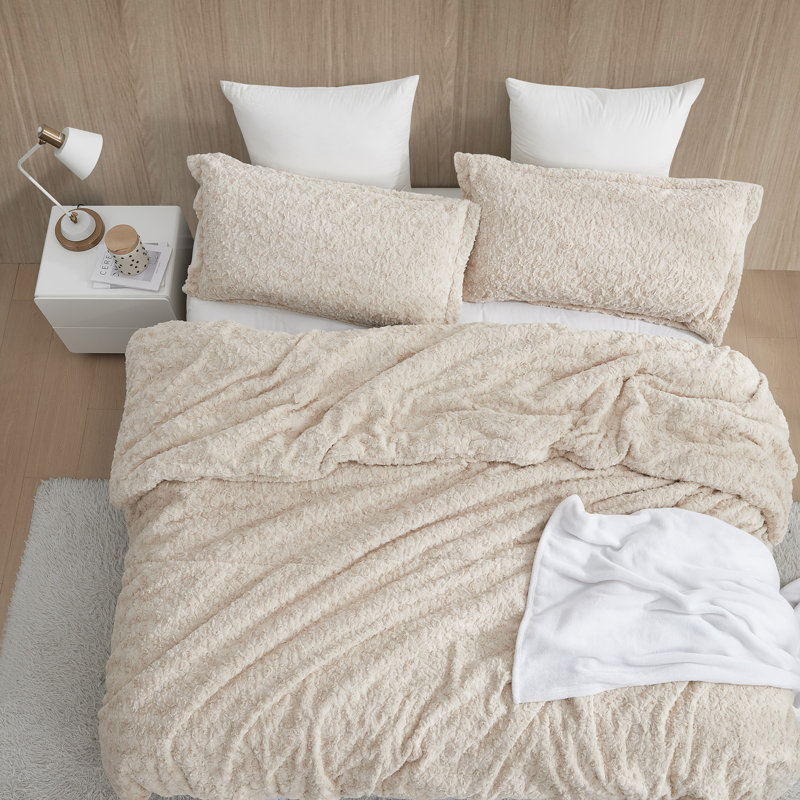 Ensemble d'édredon surdimensionné petit inducteur Coma, Taupe au lait d'amande