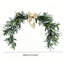 Ensemble de 2 couronne de verdure artificielle de style maison de campagne, guirlande décorative avec feuilles d'olive et haricot olive pour porte d'entrée décoration murale branche d'olivier rustique