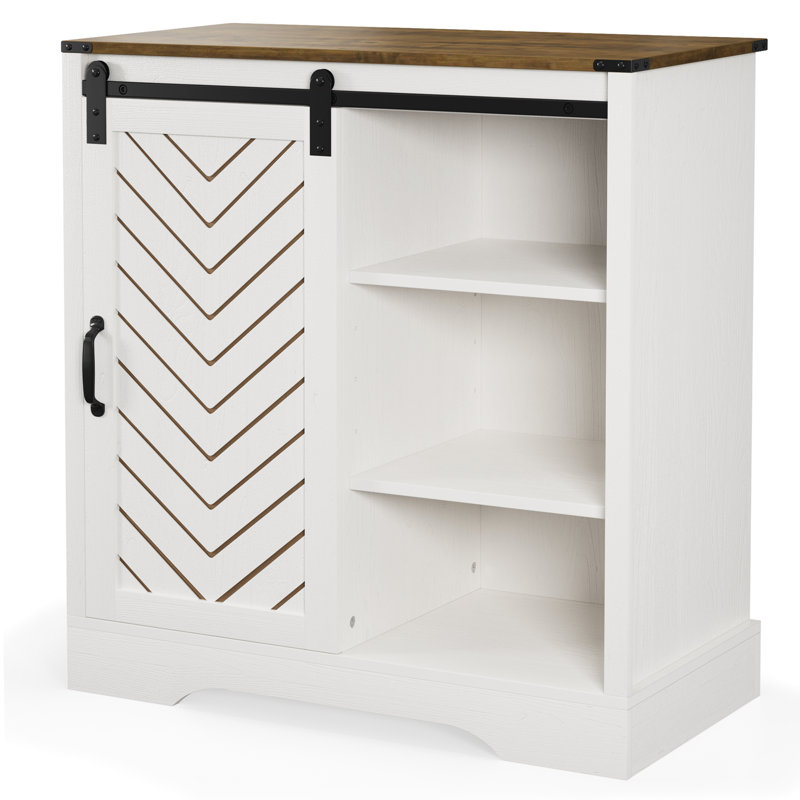 Wooden Rustic Buffet Sideboard Storage Cabinet