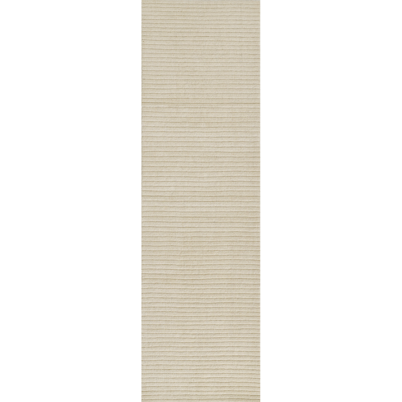 Guiness Handmade Wool Beige Rug, Runner 2'6" x 8'