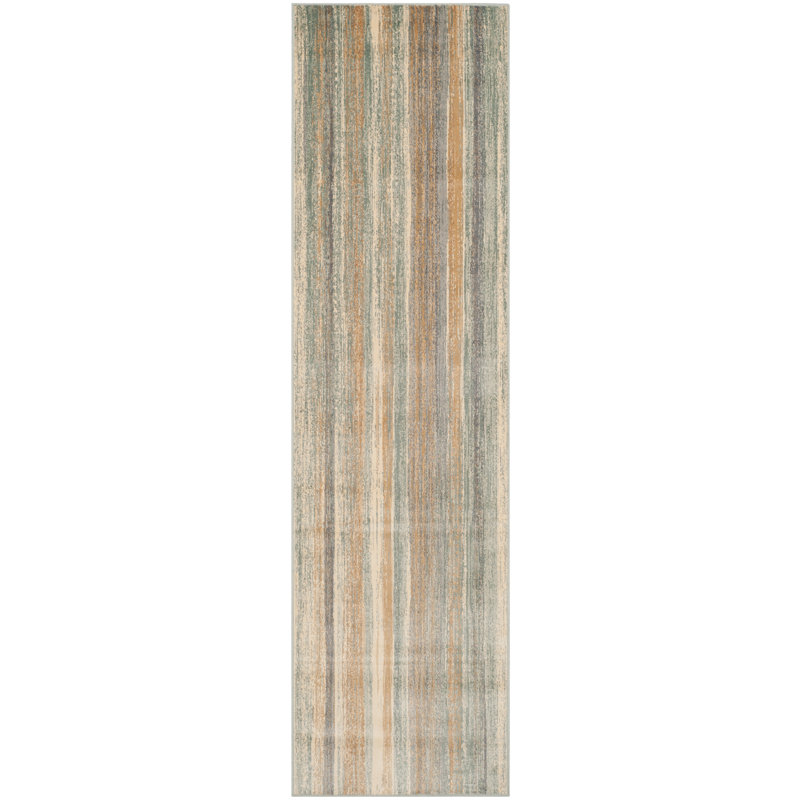 Pierrette Vintage Performance Abstract Rug, Runner 2'2" x 8'