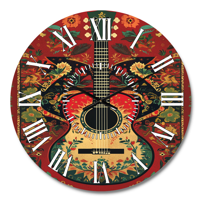 Horloge murale en métal Mariachi, Médium