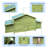 Large Chicken House, 11.12 Ft², -proof, 2 -range Doors, Perch, Ventilation System Cage, Nesting Boxes,