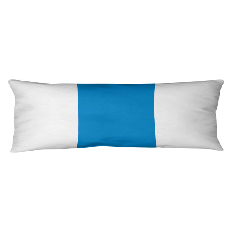 Oreiller de corps en polyester / polyester Arizona Football Stripes, Football de la Caroline, White and Blue