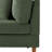 Seemab Upholstered Green Corduroy Armchair with Pillow Back, One Arm Single Chair Module Part For Sectional Sofa-94322388