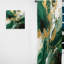 Vert et or liquide Magic I - Rideau moderne - Velours obscurcissant - 1 panneau-107826335