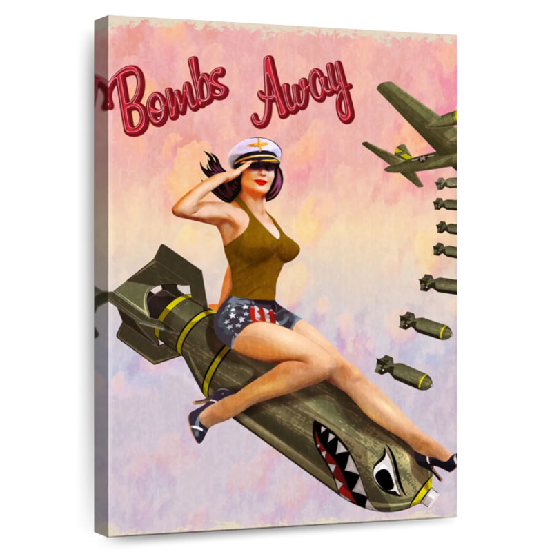 Bombs Away, 30" H x 20" W