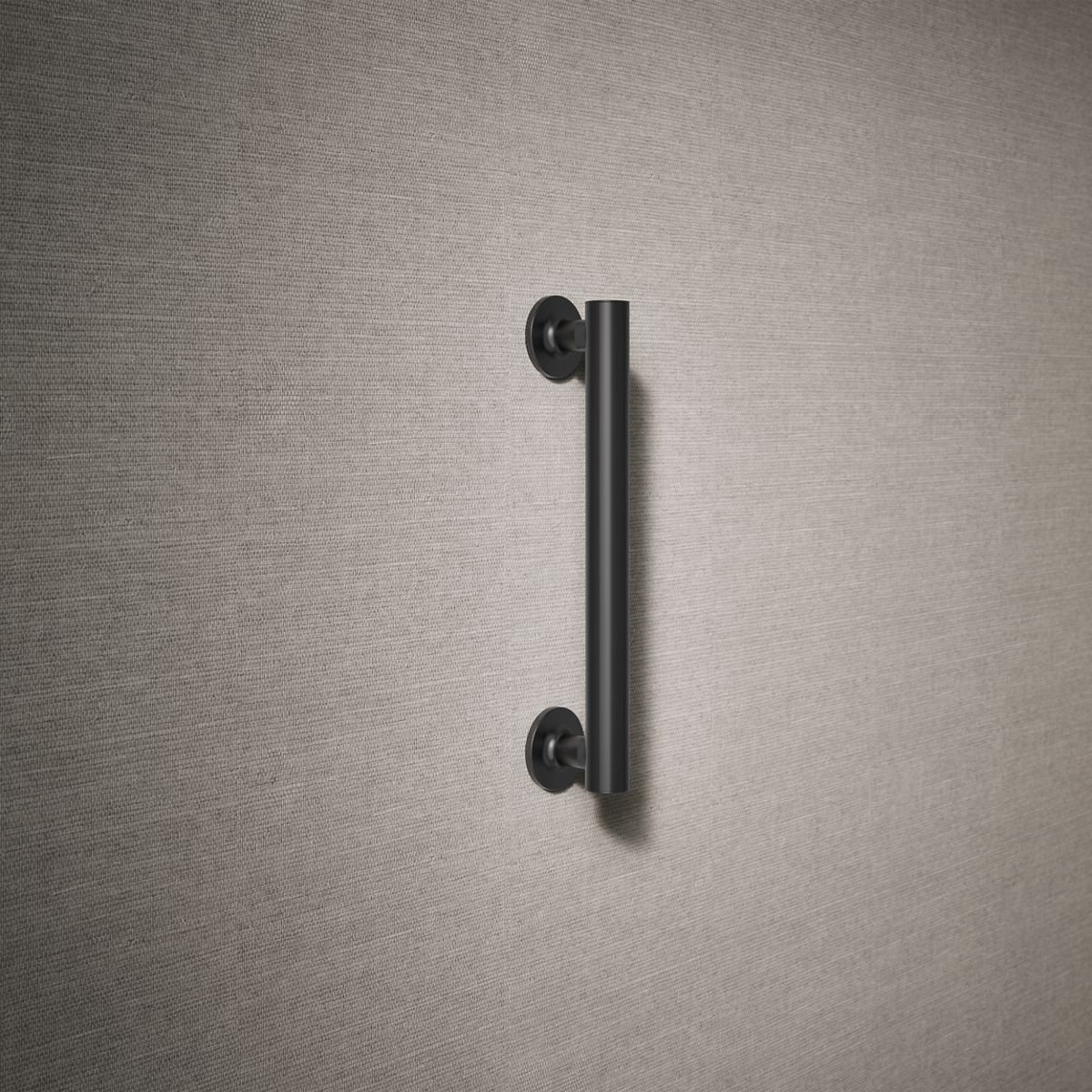 Purist Grab Bar, Matte Black, 12"W